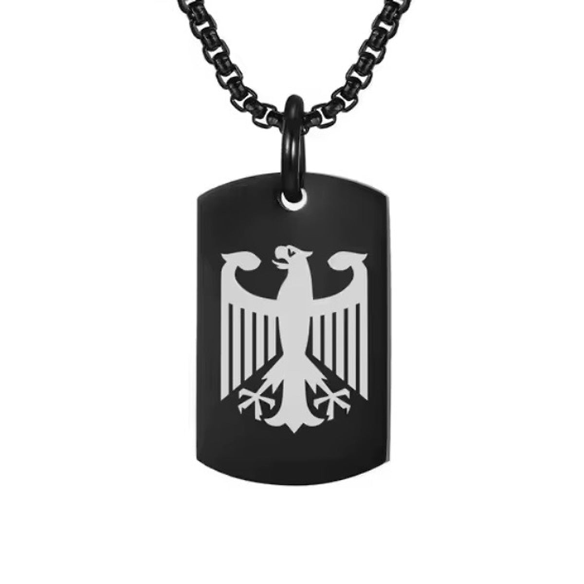 Dog Tag mit Adler, mit Kette