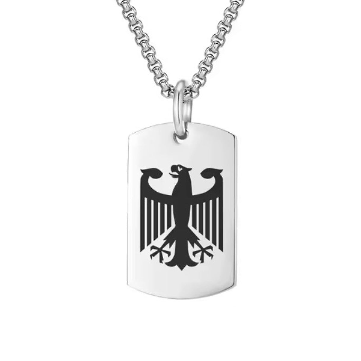 Dog Tag mit Adler, mit Kette